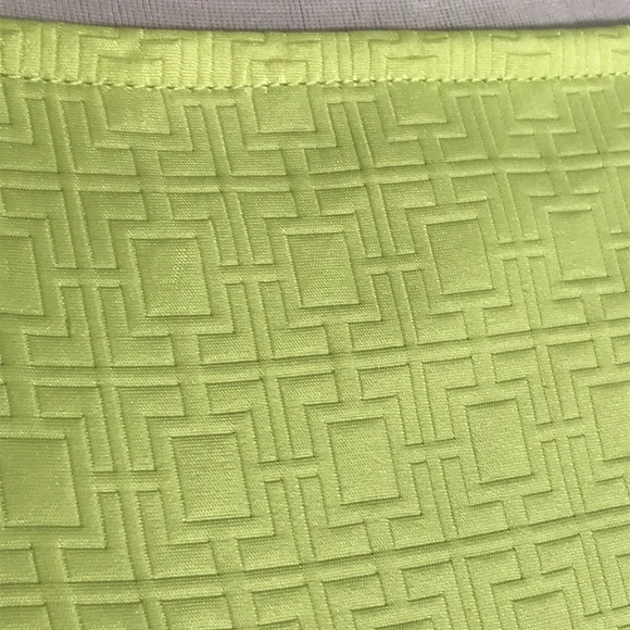 Mixt by Heidi Weisel Women’s Yellow Green Textured Fit & Flare Midi Dress Size 4 - Picture 4 of 9